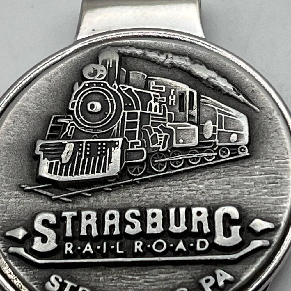 Strasburg Railroad Silver Money Clip‎ Pennsylvania